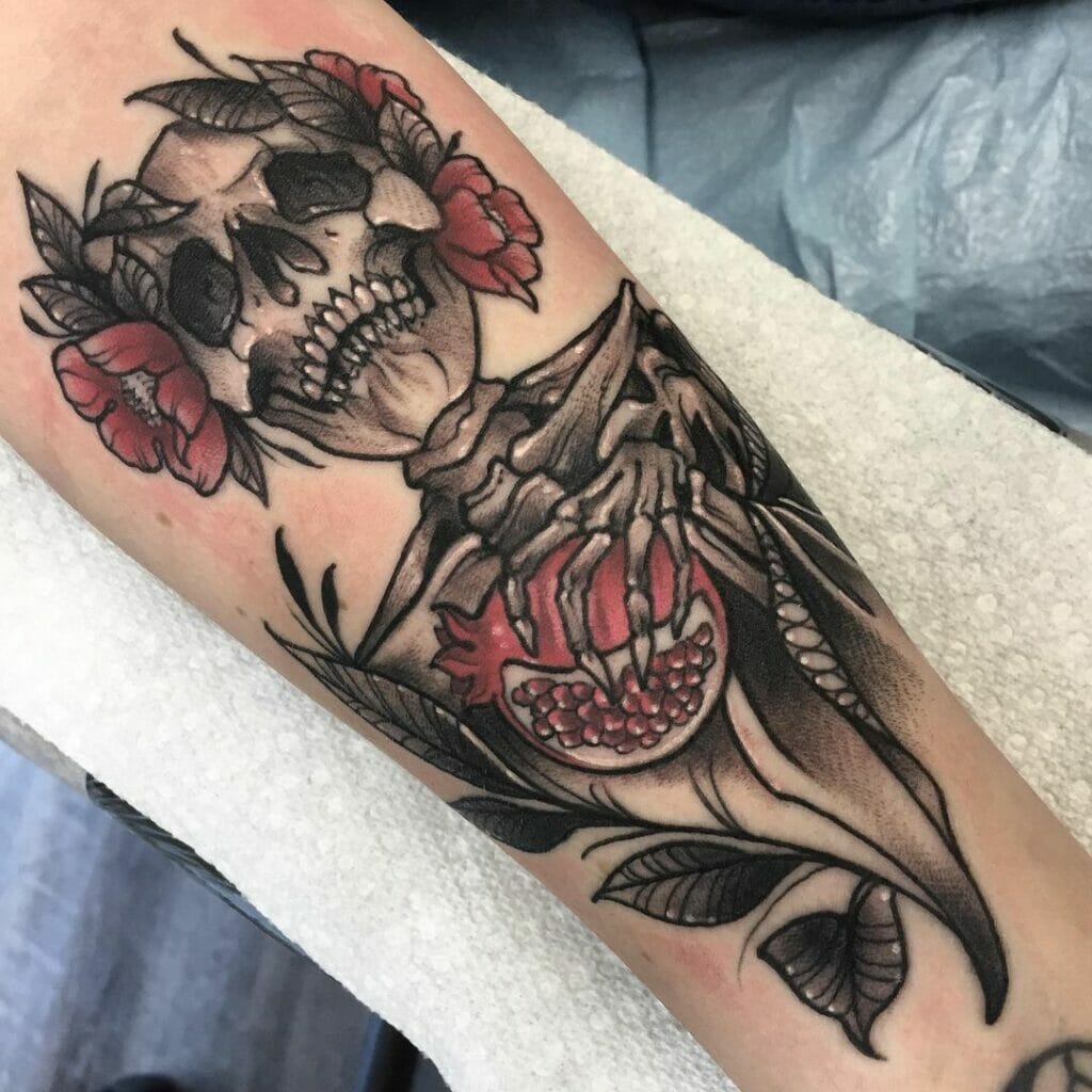 Persephone and the Pomegranate Tattoo
