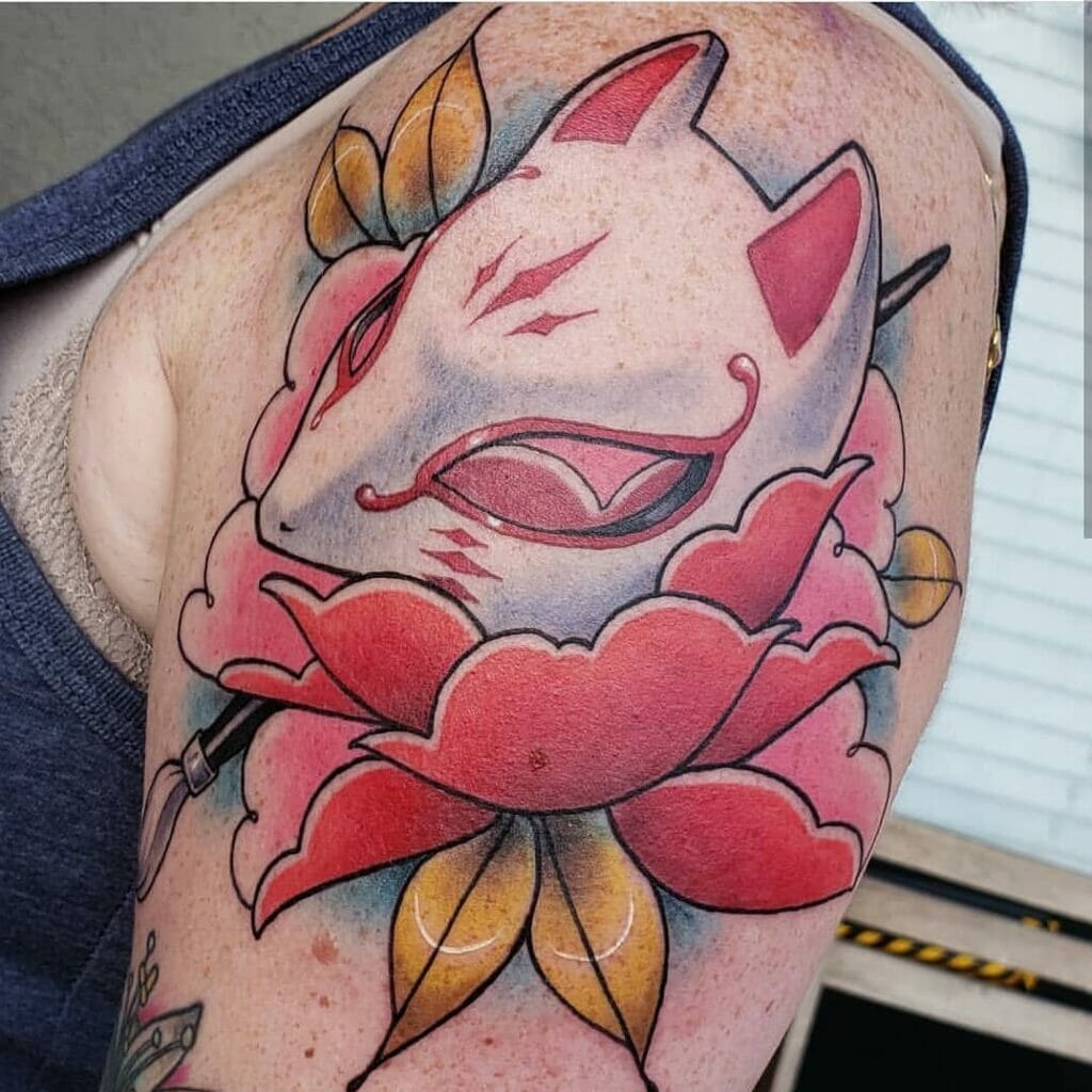Persona 5 Tattoo With Fox Mask