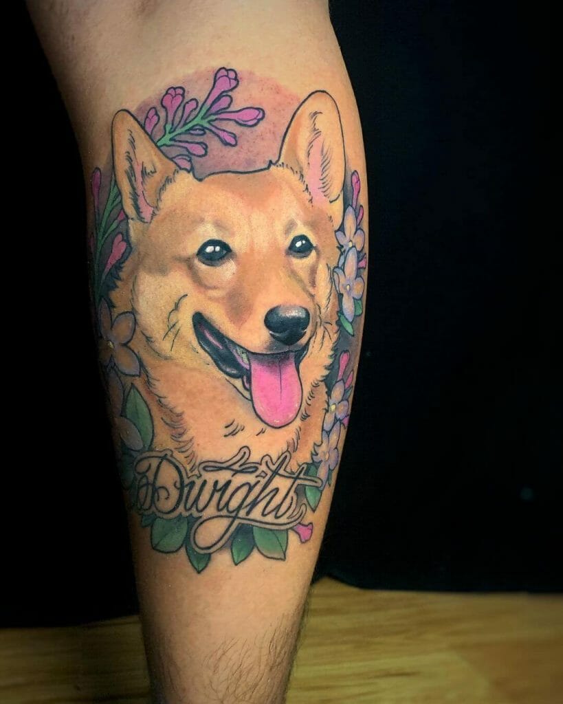Pet Memorial Corgi Tattoo