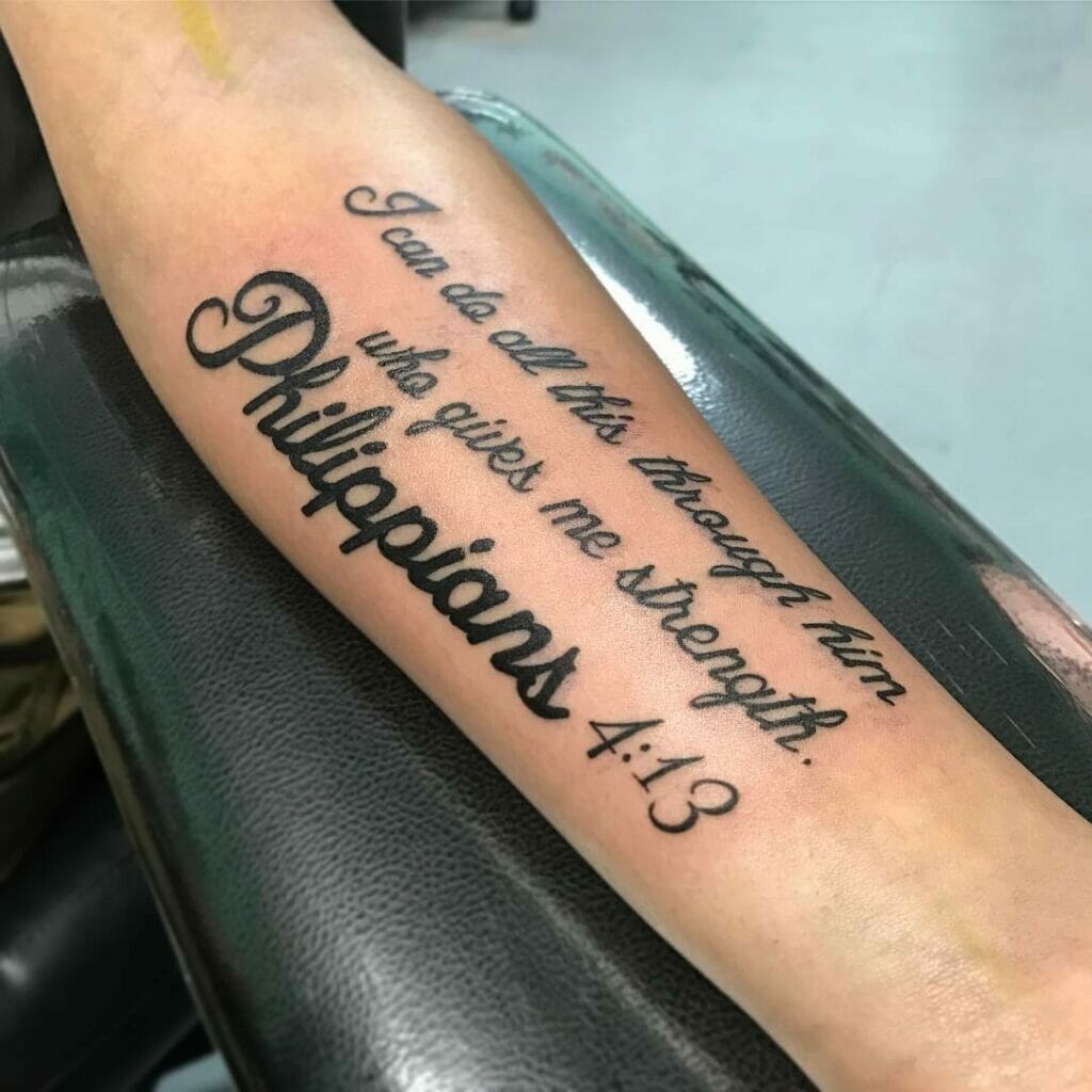 Philippians 4 13 Tattoo