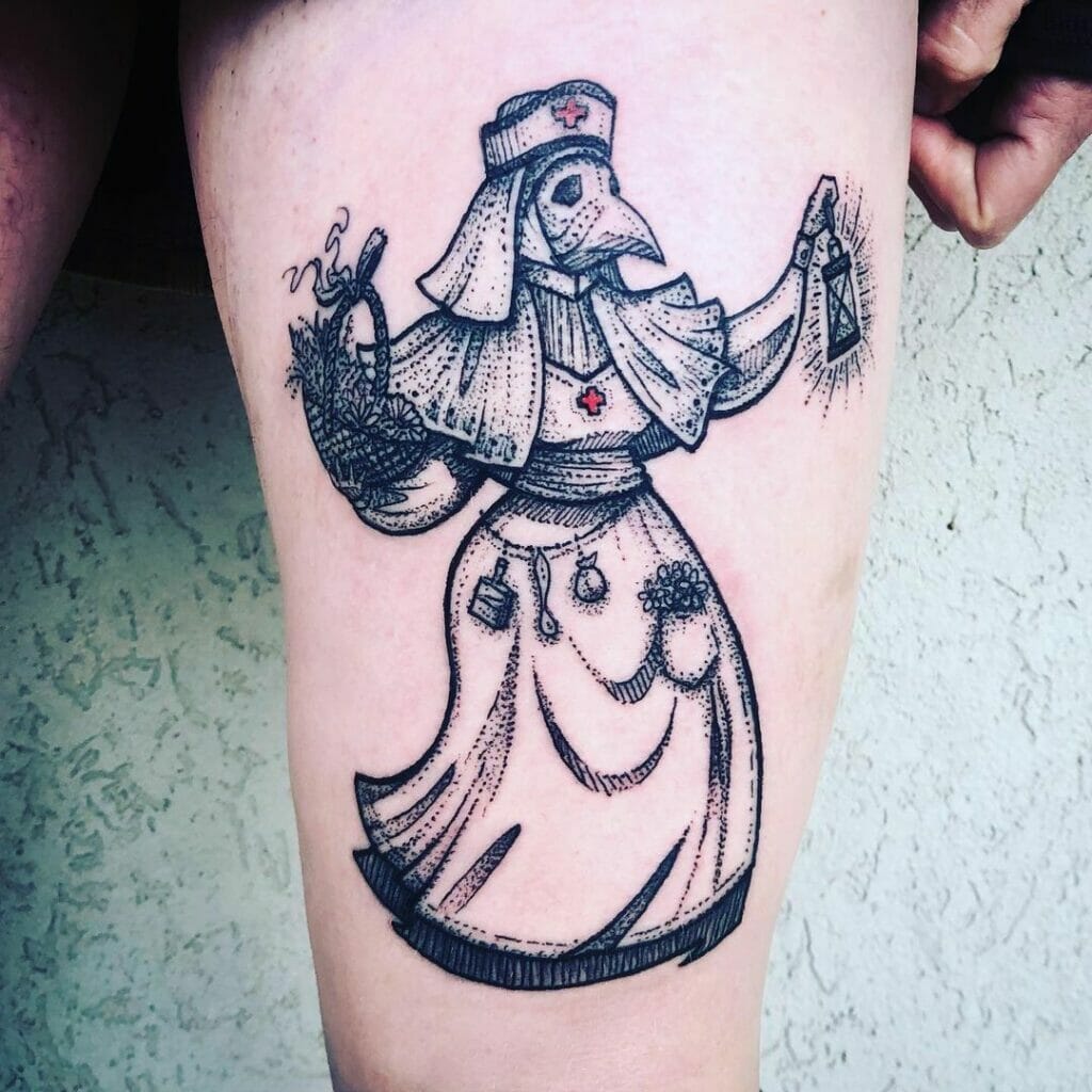 Plague Nurse Tattoo