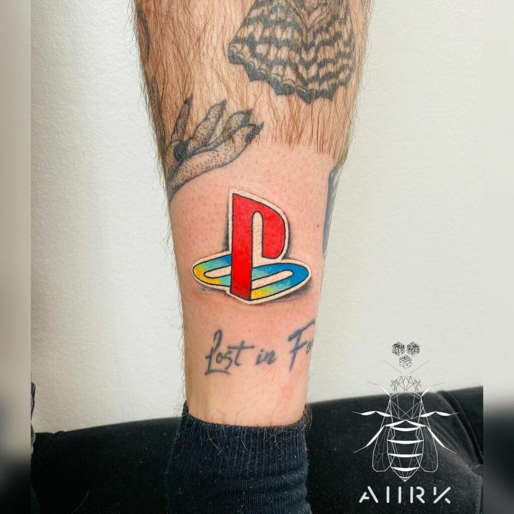 Playstation Logo Tattoo