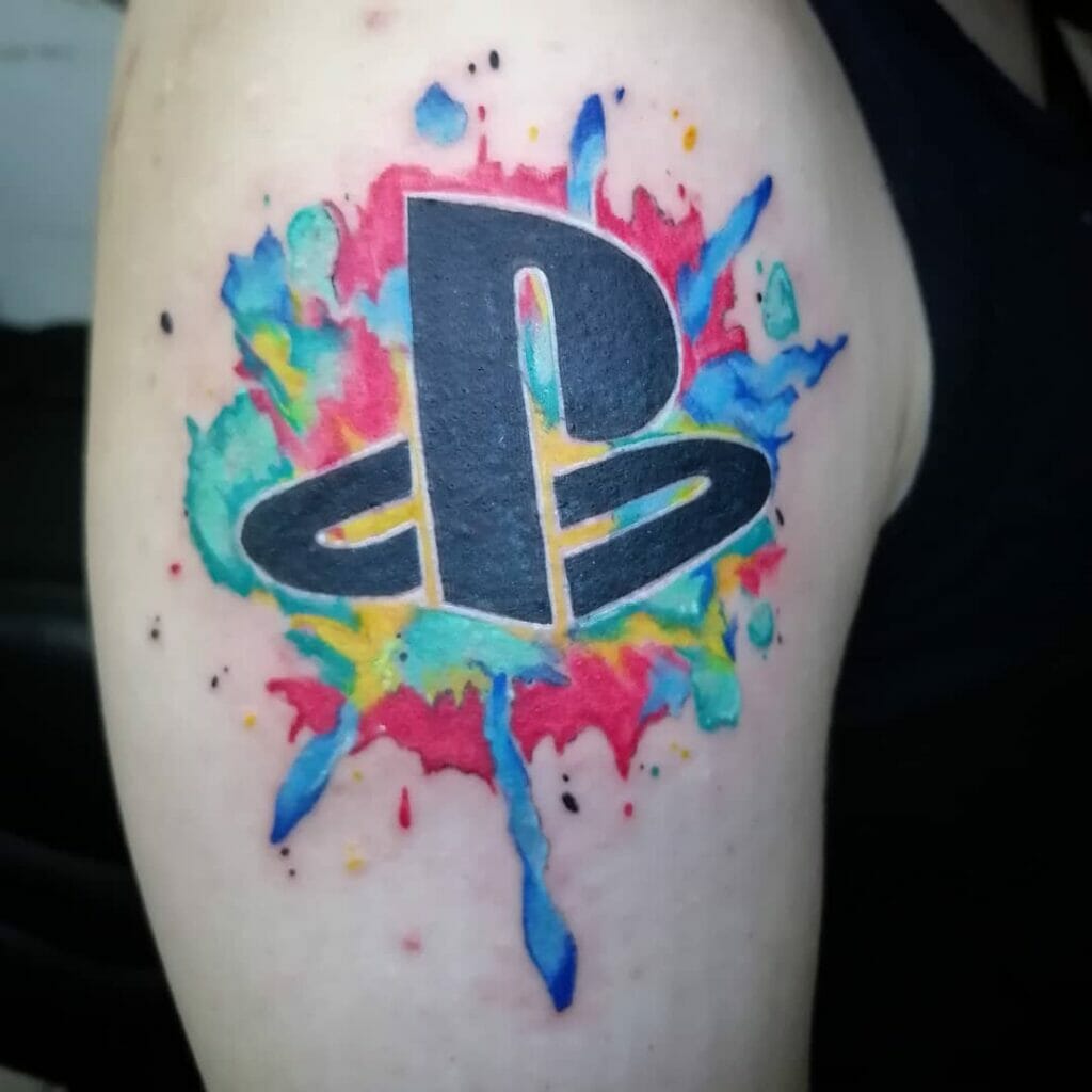 Playstation Logo Tattoos