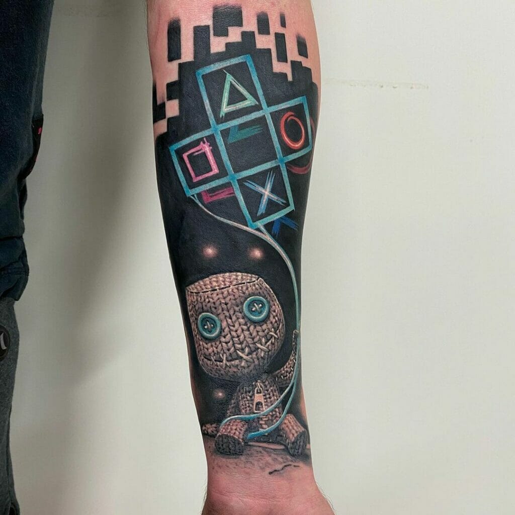 Playstation Tattoo Sleeve