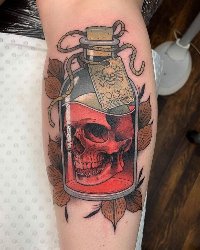 Poison Bottle Voodoo Tattoo