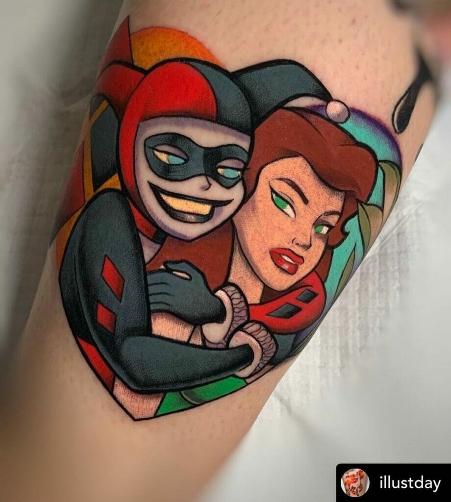 Poison Ivy Harley Quinn Tattoo