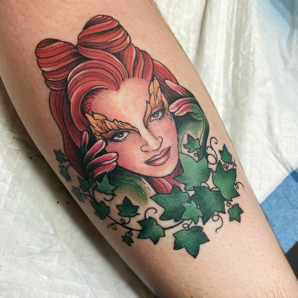 Poison Ivy Realistic Tattoo