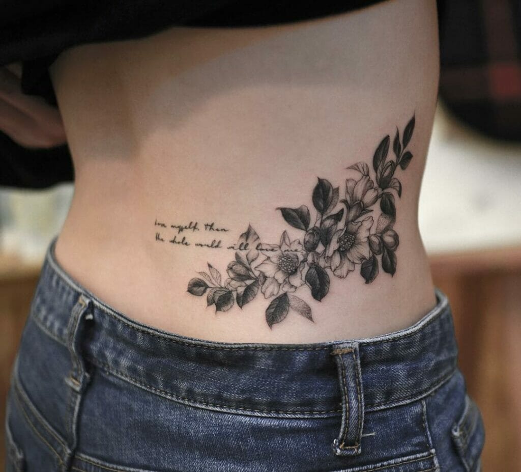 Pomegranate Flower Tattoo