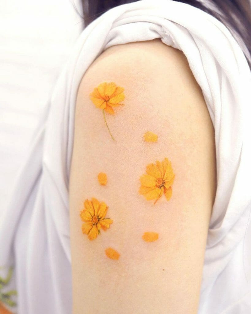 Pretty But Simple Sunflower Tattoo