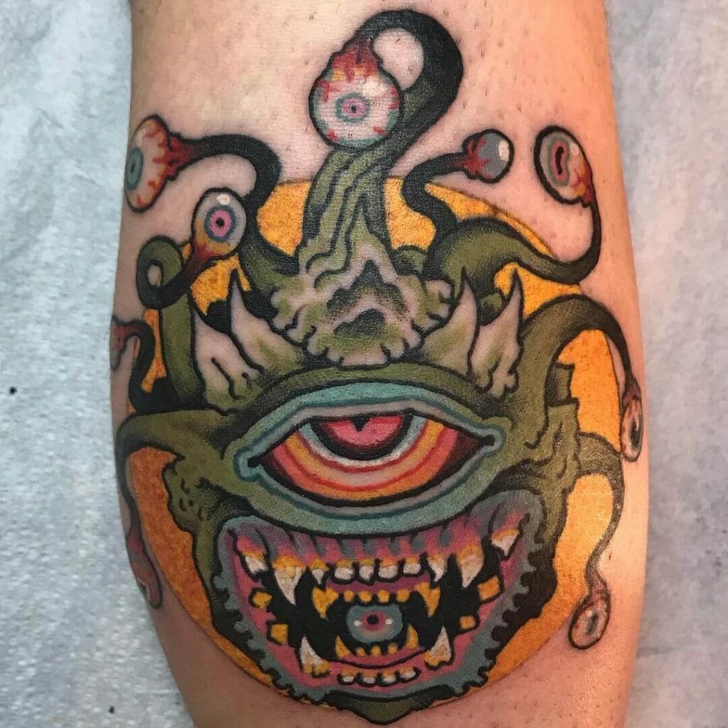 Psychedelic Beholder Tattoos