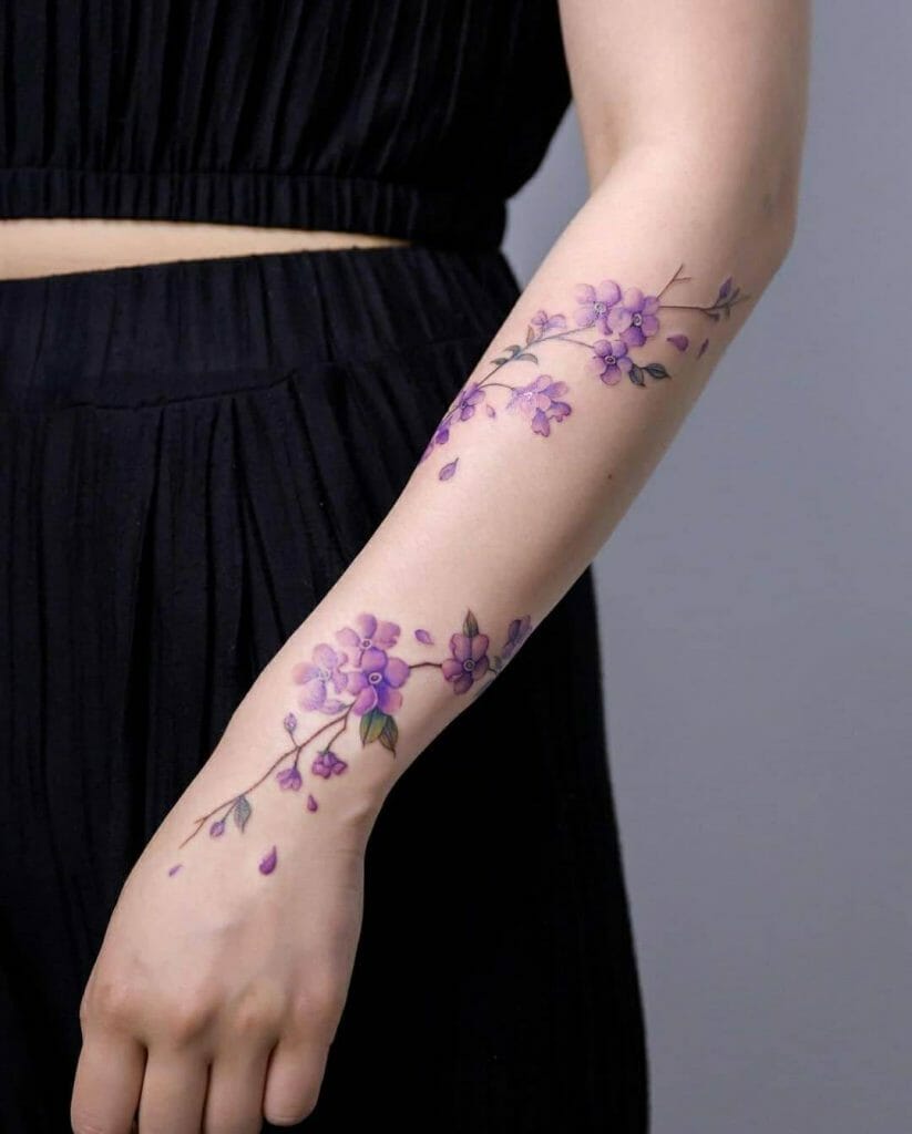 Purple Jasmine Tattoo