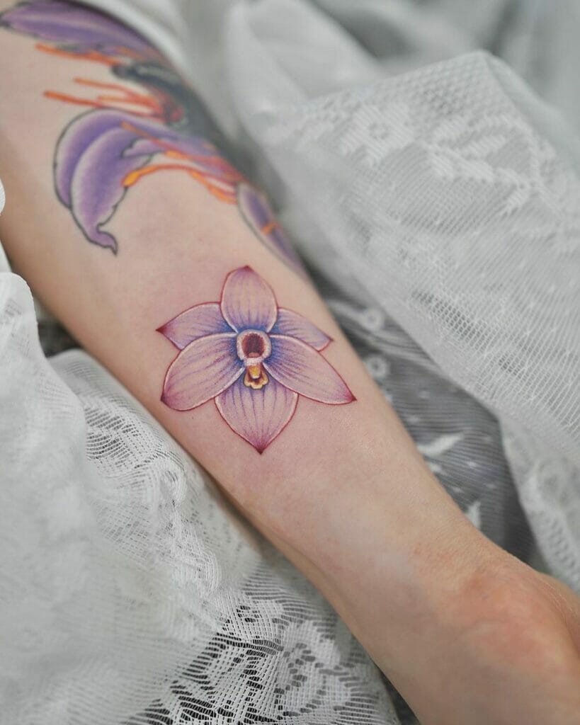 Purple Orchid Tattoos
