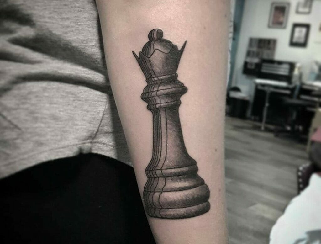 Queen Chess Piece Tattoo