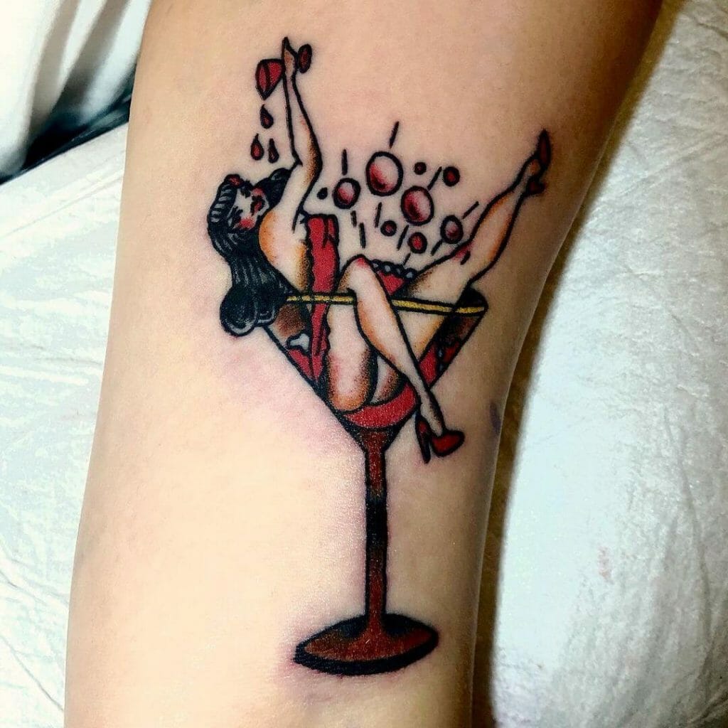 Quirky Pin Up Tattoo Design For Men And Women