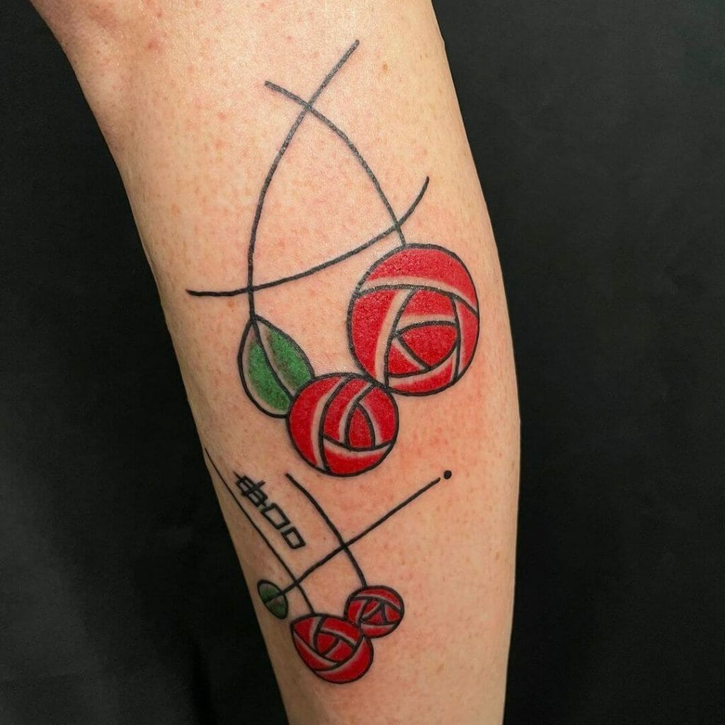 Quirky Rose Bud Tattoos