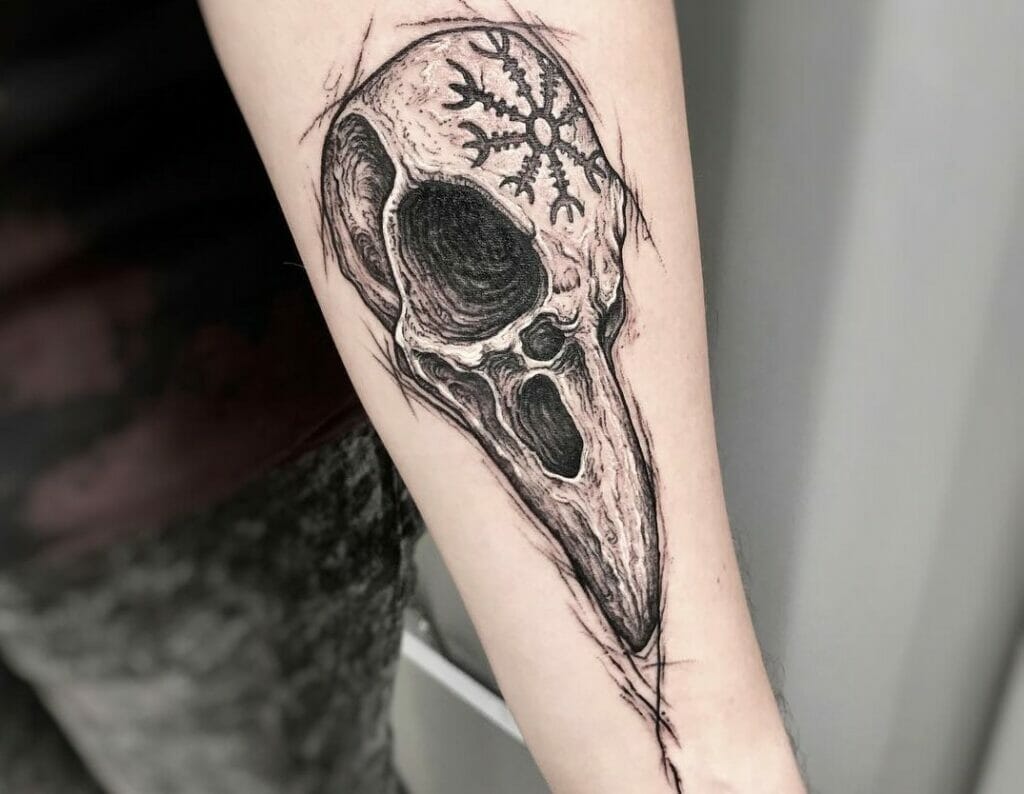 Raven Skull Tattoos