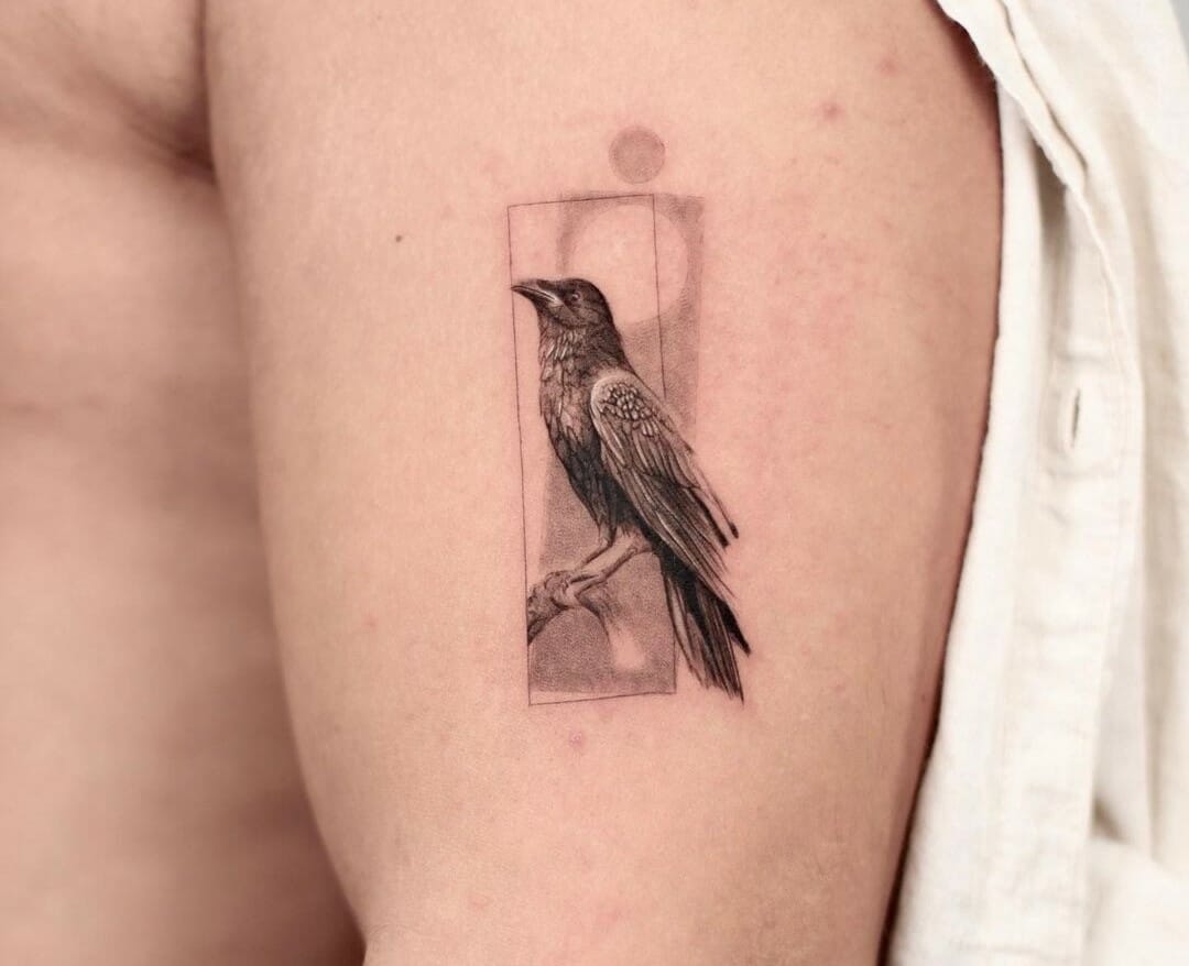 Raven tattoo by Lozzy Bones  Tattoogridnet