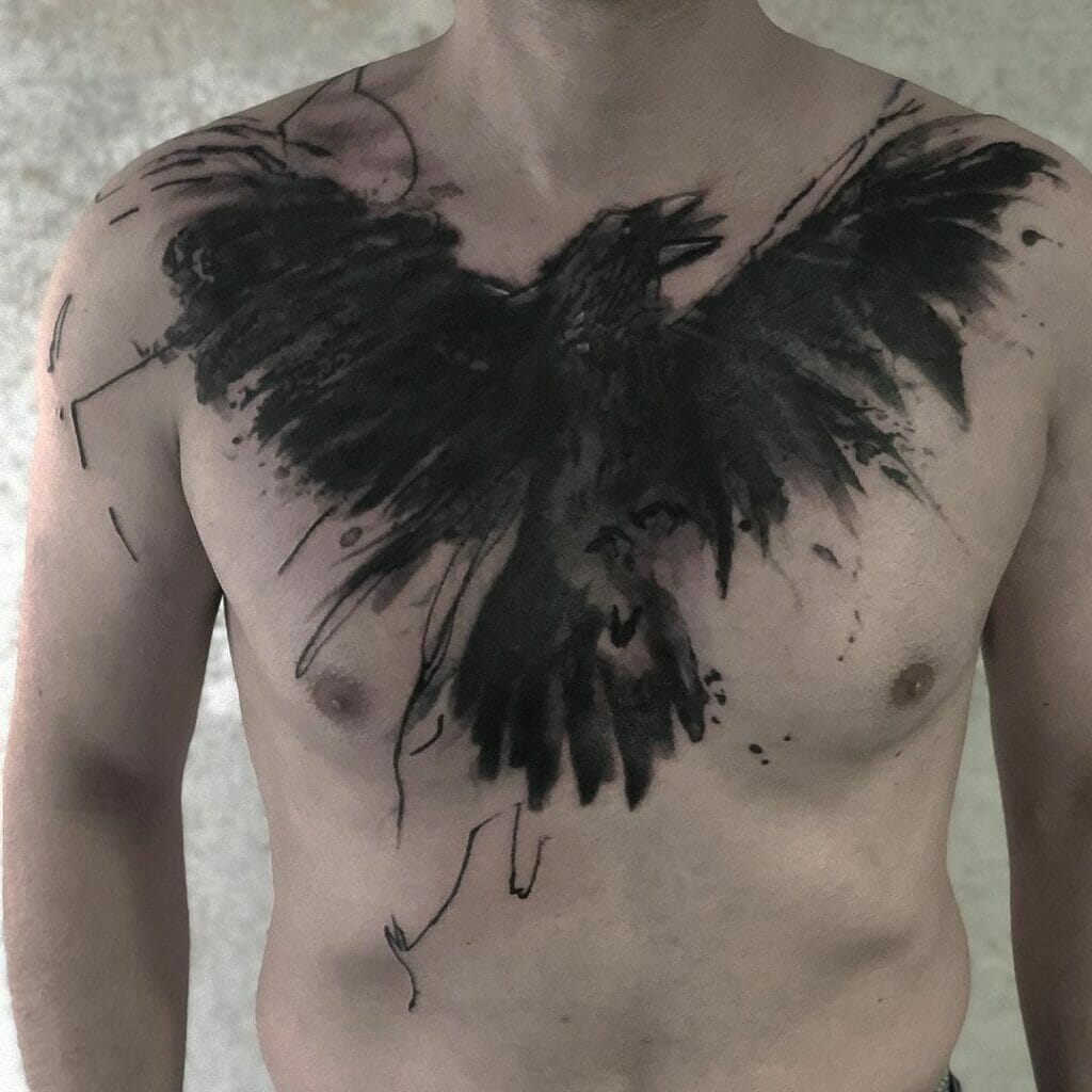 Ravens Flying Tattoo