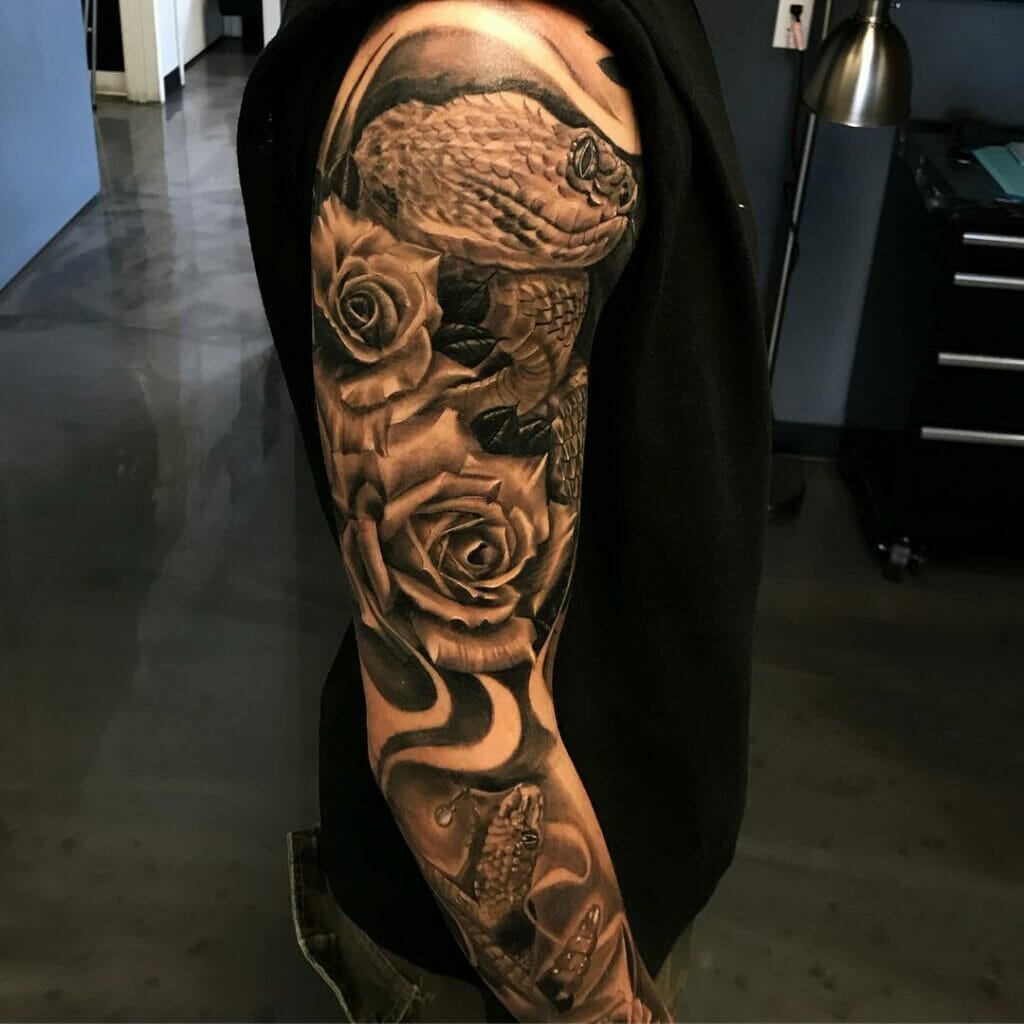 Realistic Rattlesnake Tattoo Artwork
