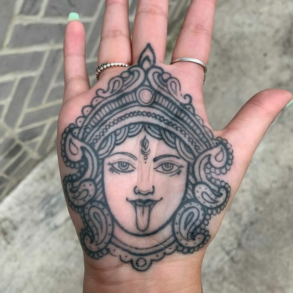 Religious Palm Tattoo