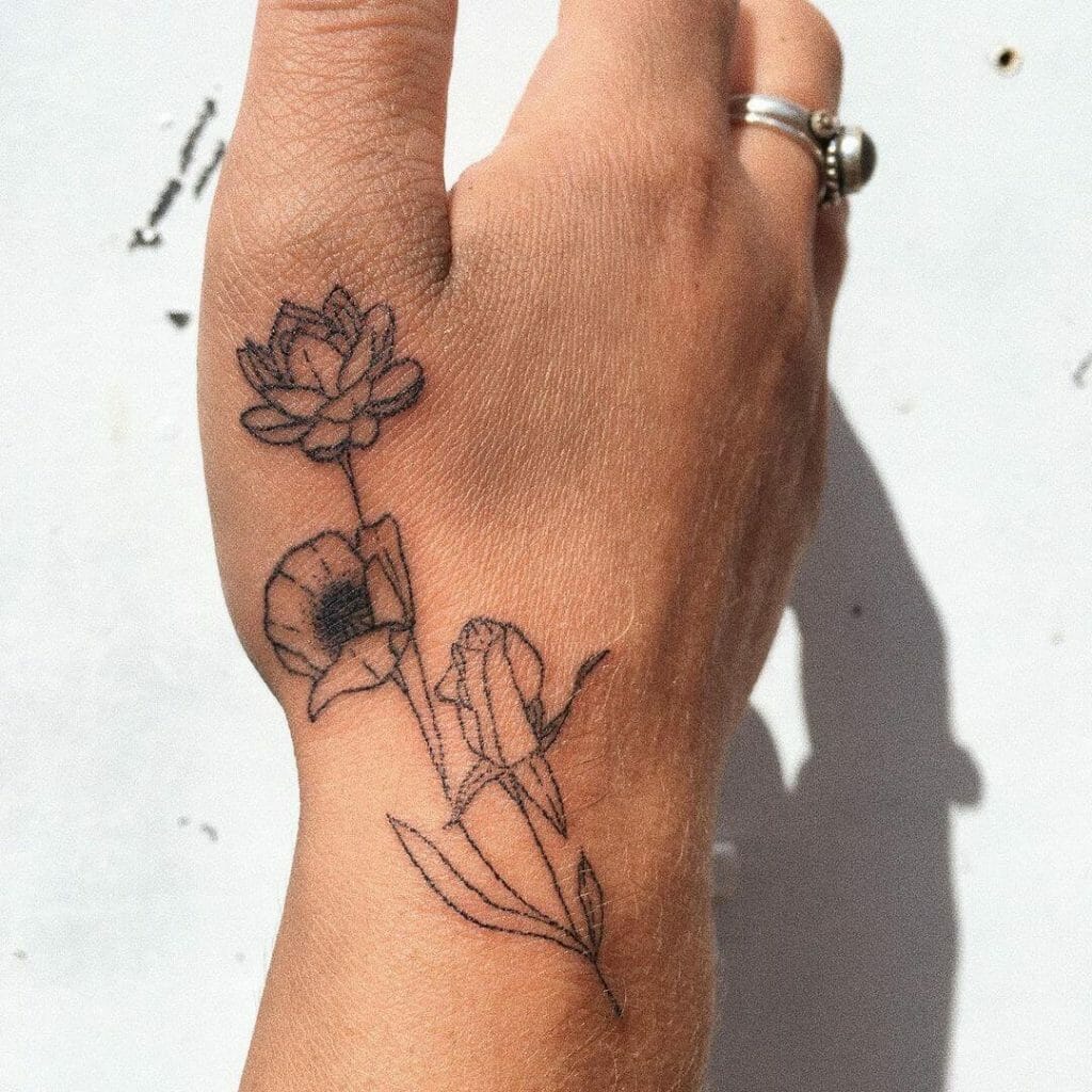 Rose Bud Tattoo Ideas For Your Hand