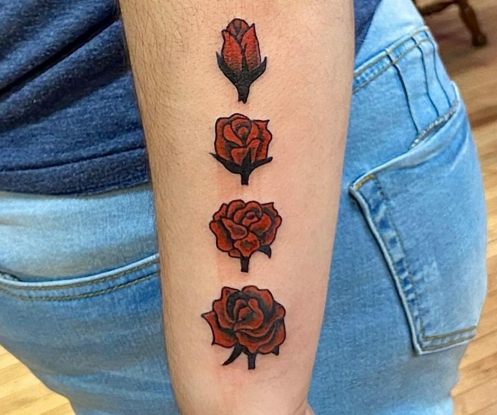 Rose Bud Tattoos