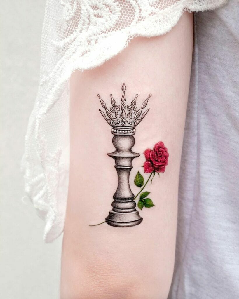 Rose Queen Tattoo Design