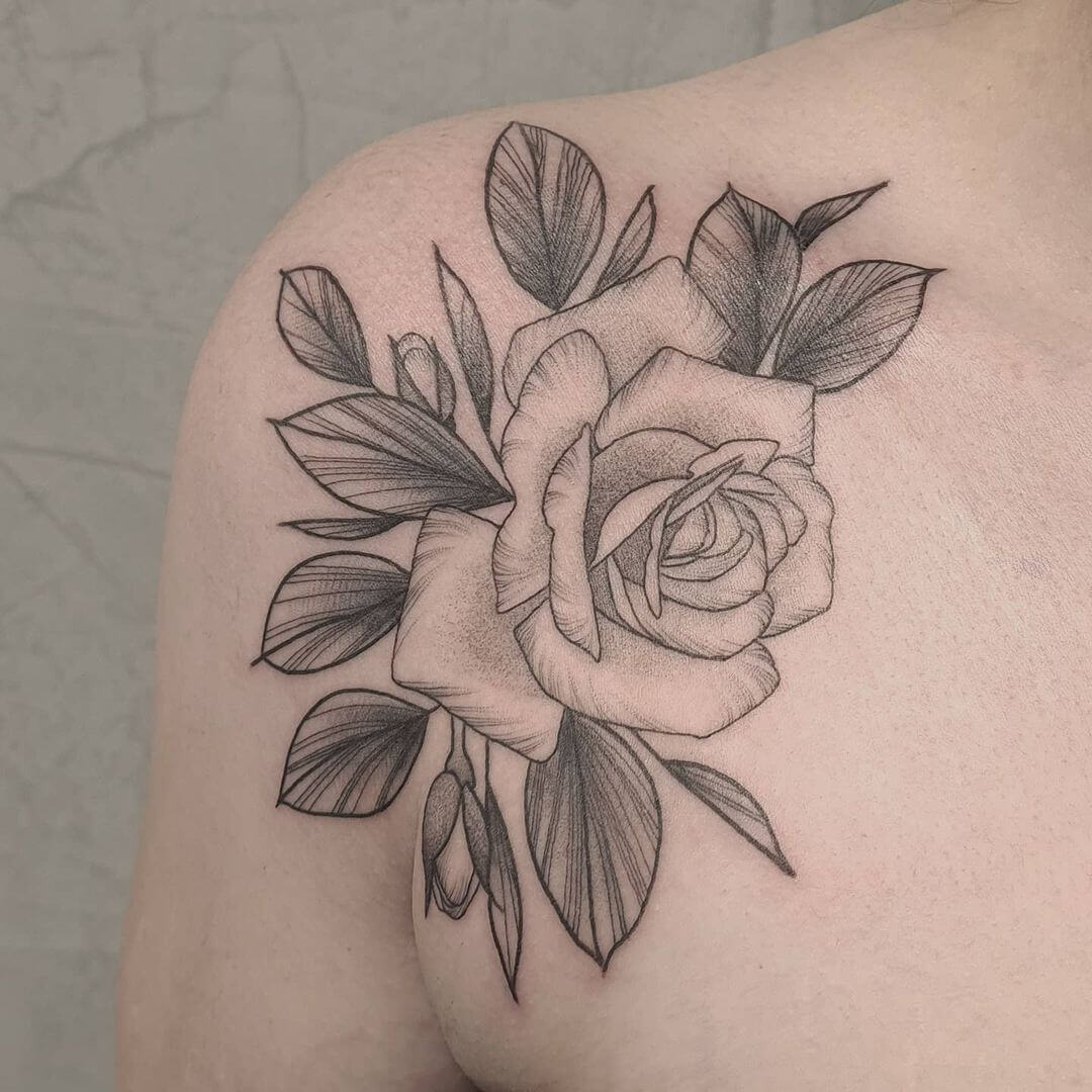 101 Best Rose Shoulder Tattoo Ideas You Have To See To Believe!