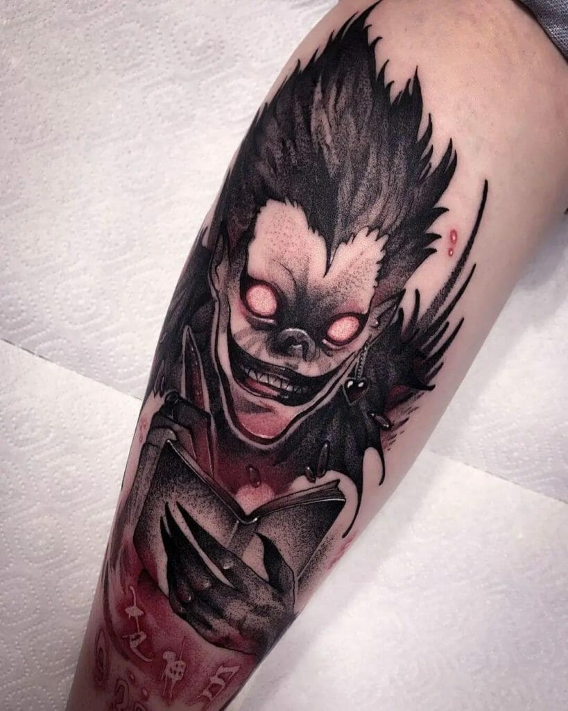 Ryuk Going In For The Kill Tattoo