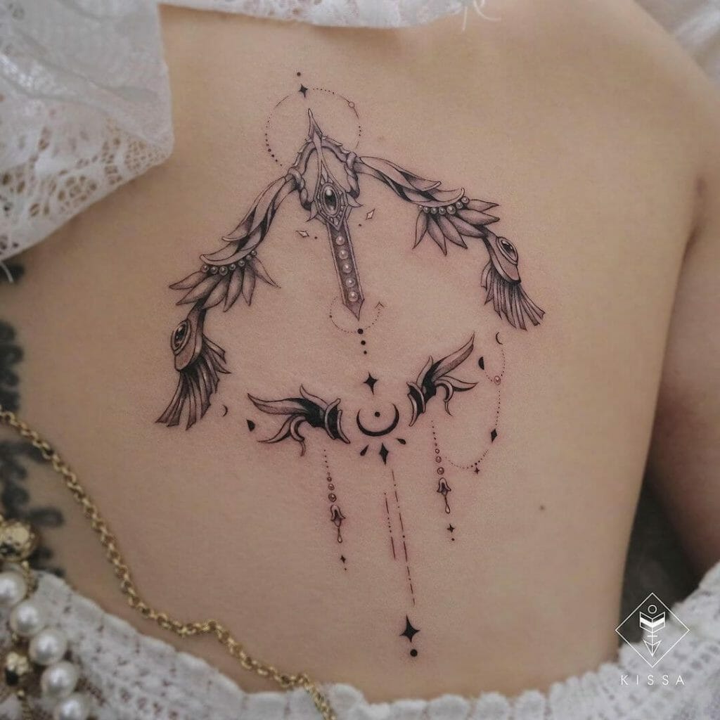 Sagittarius Tattoos For Back