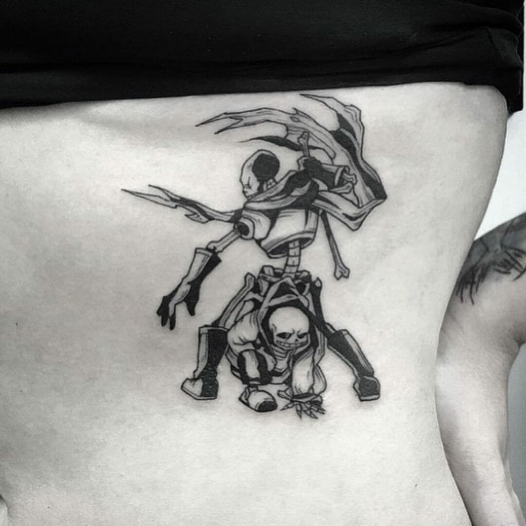 Sans And Papyrus Undertale Tattoo