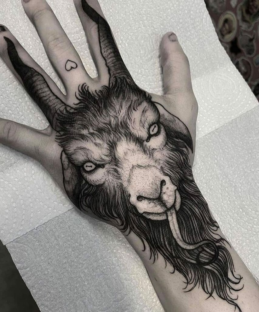 Satanic Tattoo for Hands