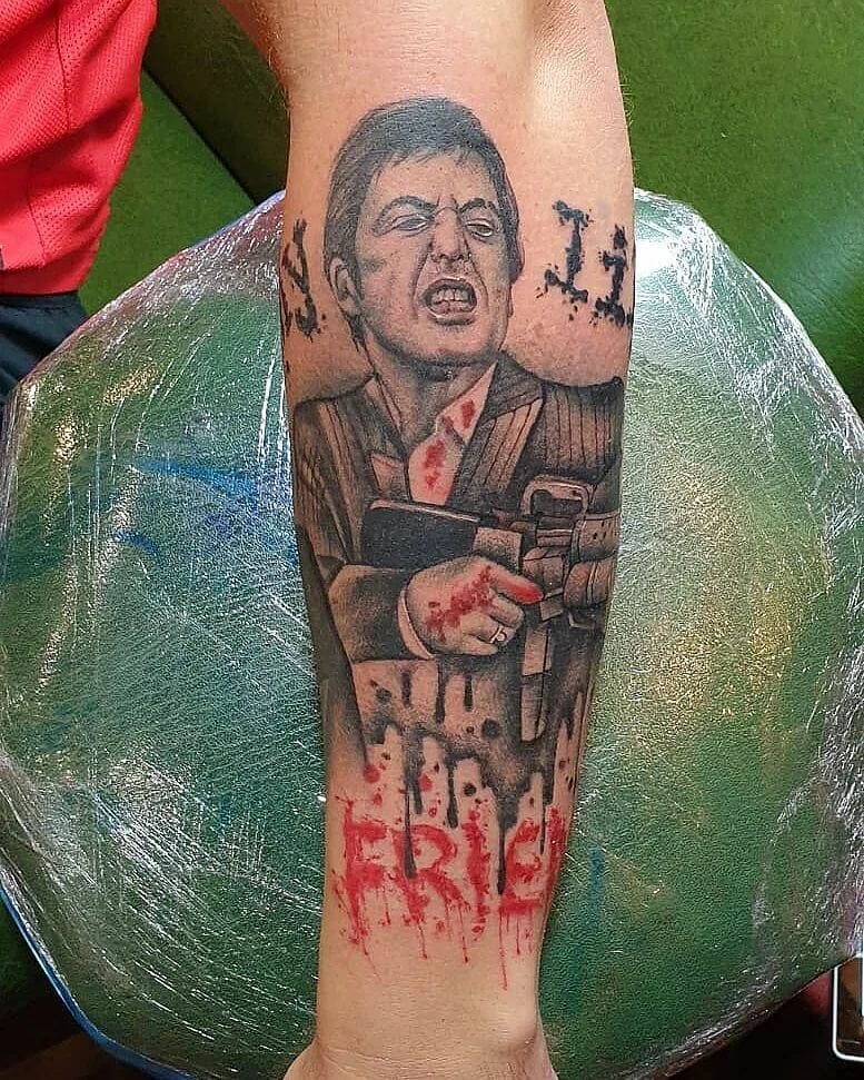 'Scarface' Tattoos With Iconic Dialogues From The Movie