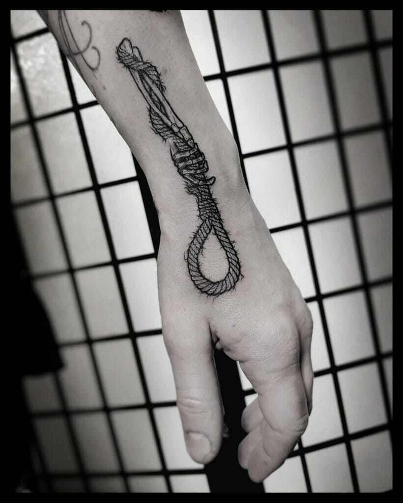 Scary Noose Tattoo