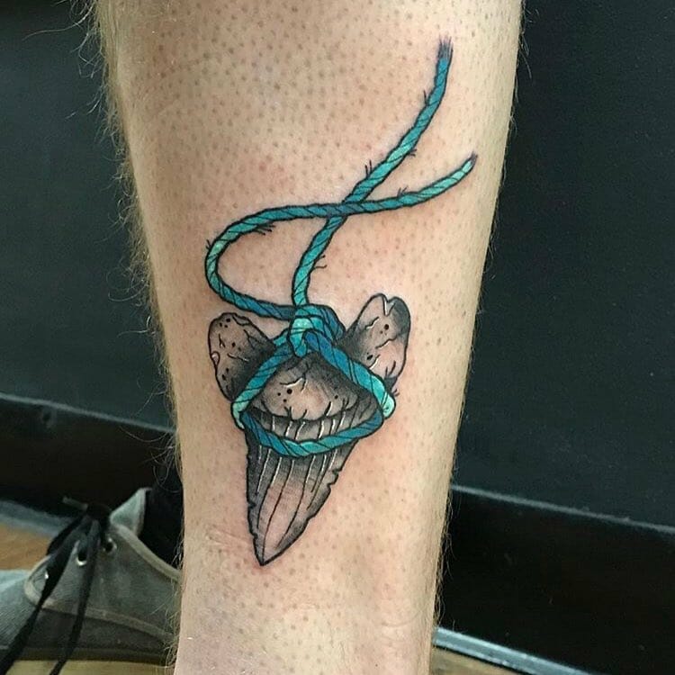 Shark Tooth Necklace Tattoo