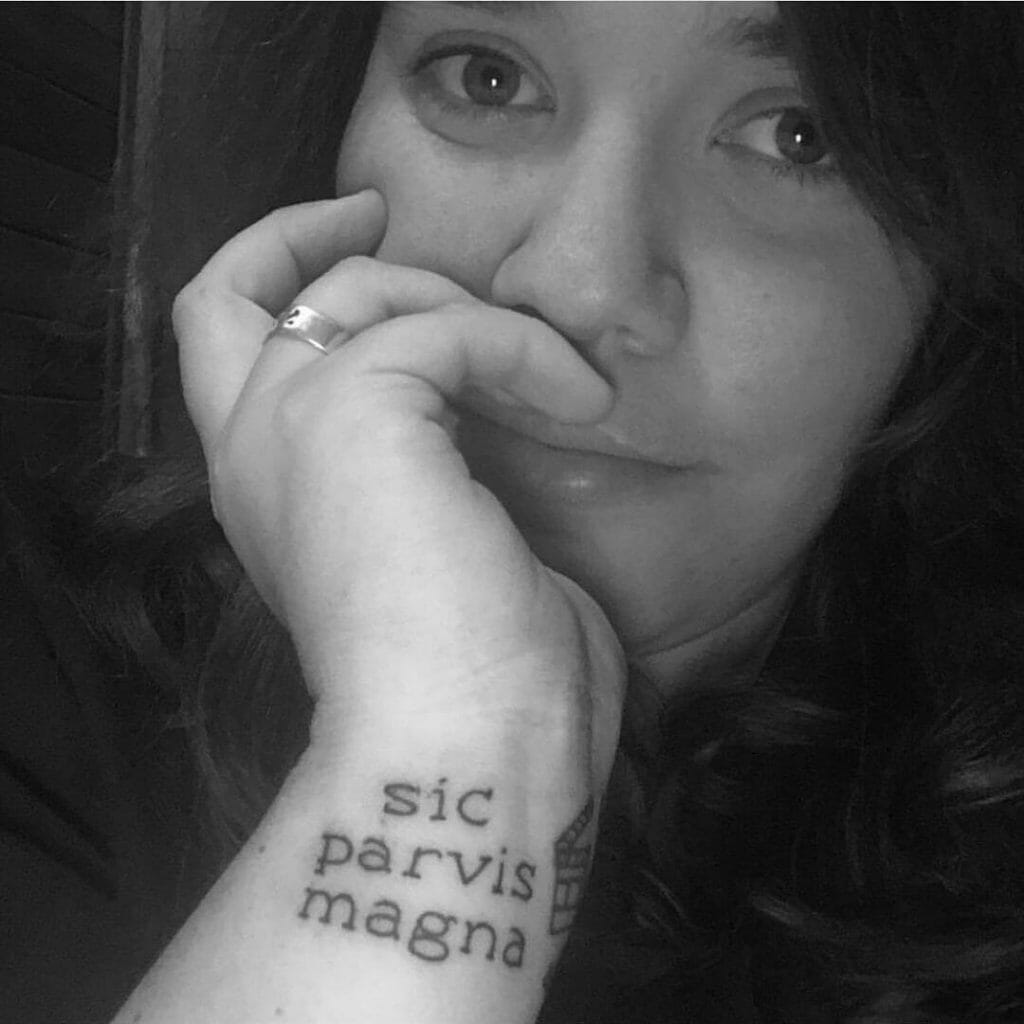 Sic Parvis Magna Uncharted Tattoo For Wrist