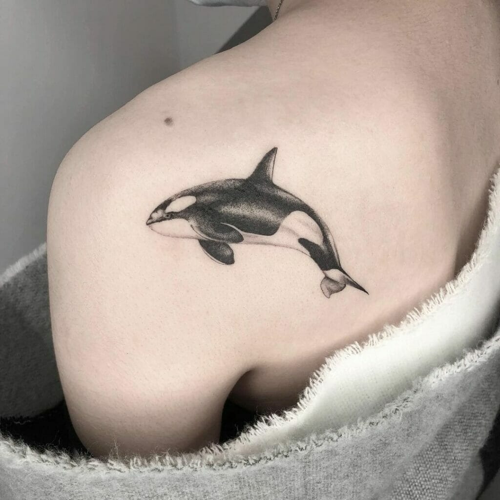 Simple Killer Whale Tattoo