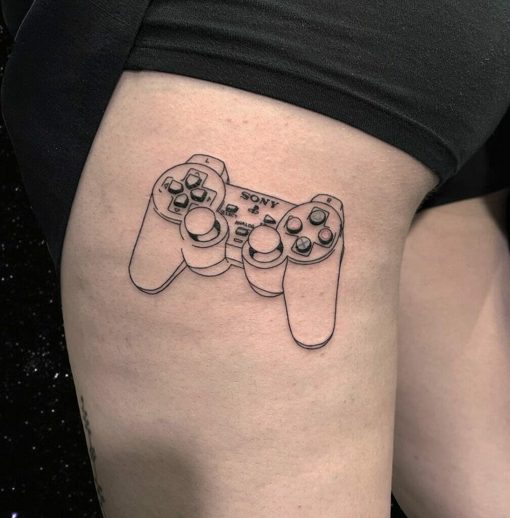 Simple Playstation Tattoo