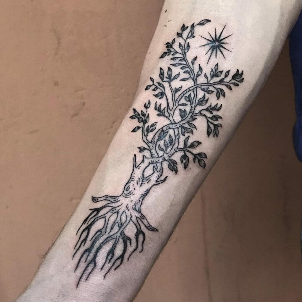 Simple Roots Tattoo For Amateurs