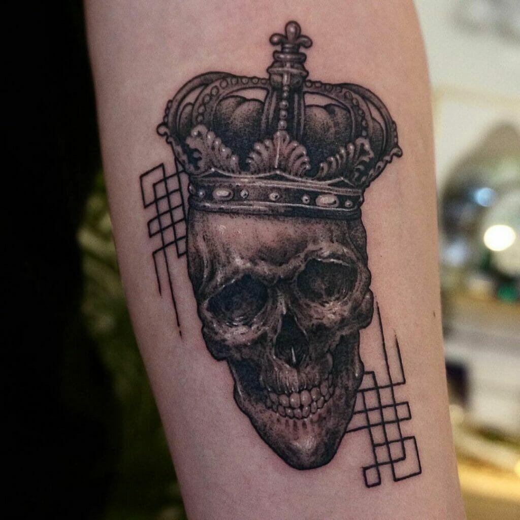 Skull Crown Tattoo Idea