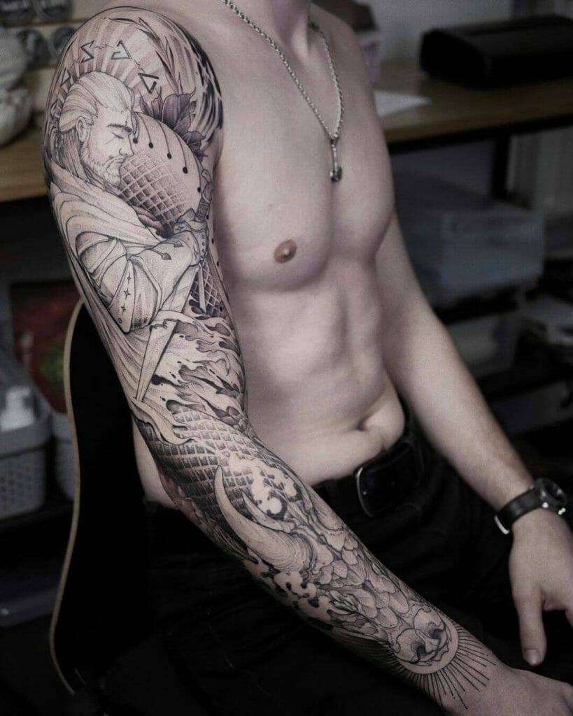 Sleeve Wizard Tattoo