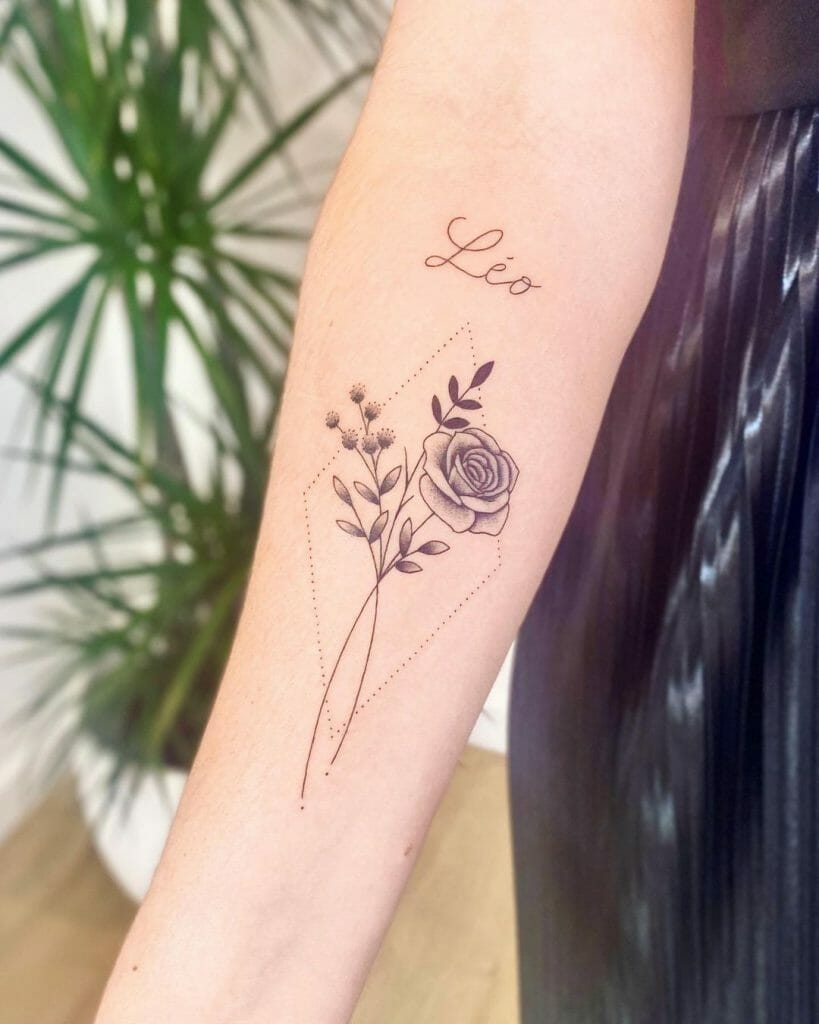 Small Flower Tattoo On Hand