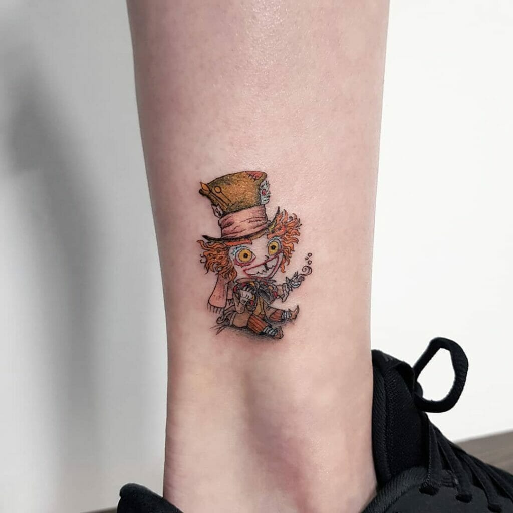 Small Mad Hatter Tattoo