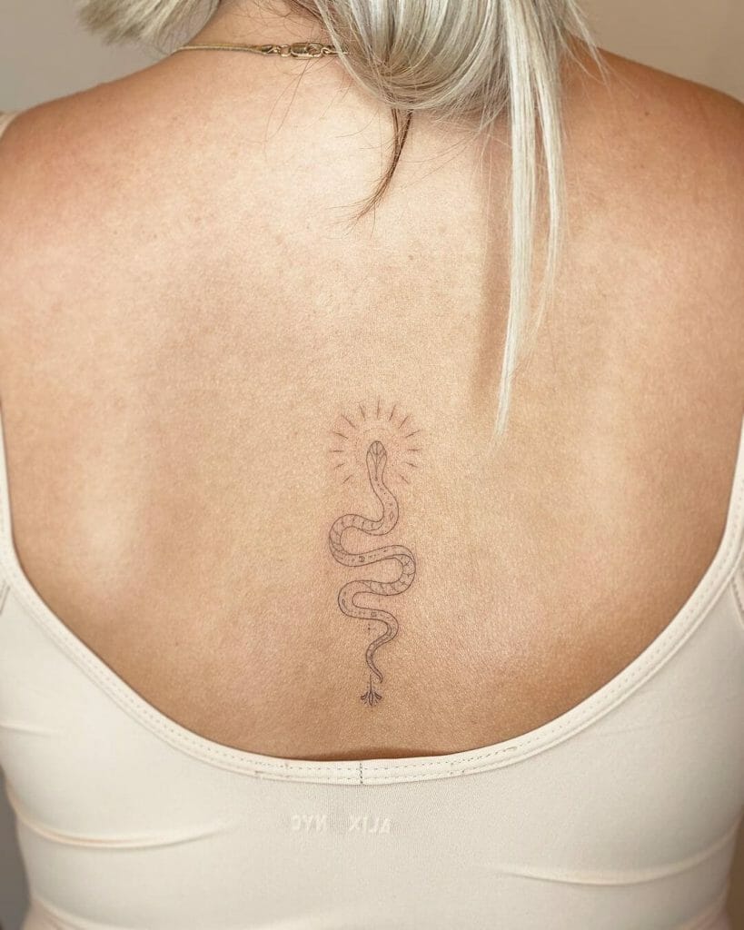 Snake Spine Tattoo Design