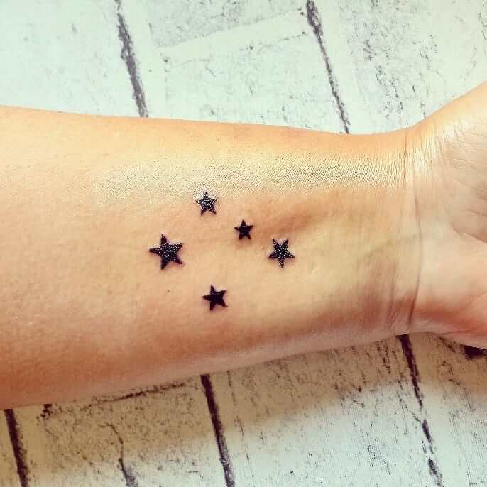 Southern Cross Constellation Tattoo