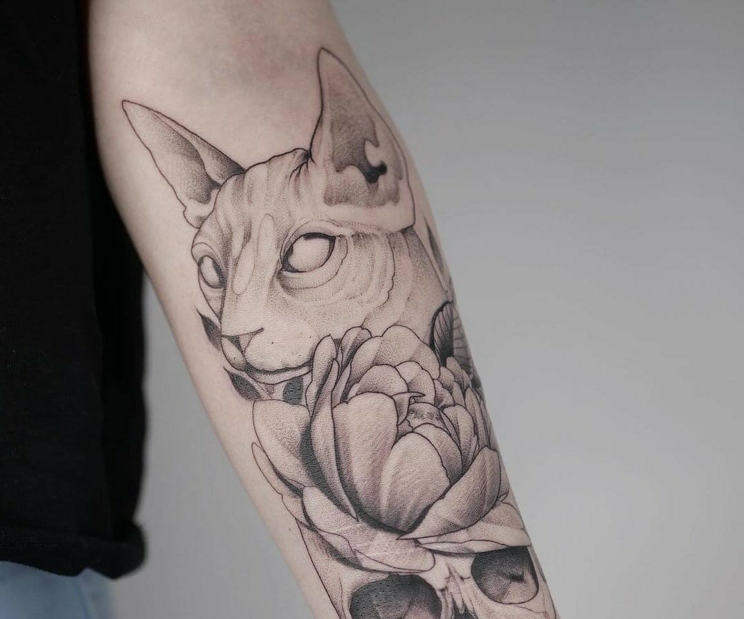101 Best Sphynx Cat Tattoo Ideas You Have To See To Believe! - Outsons