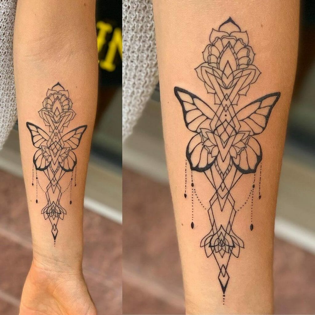 Spiritual Butterfly Tattoo