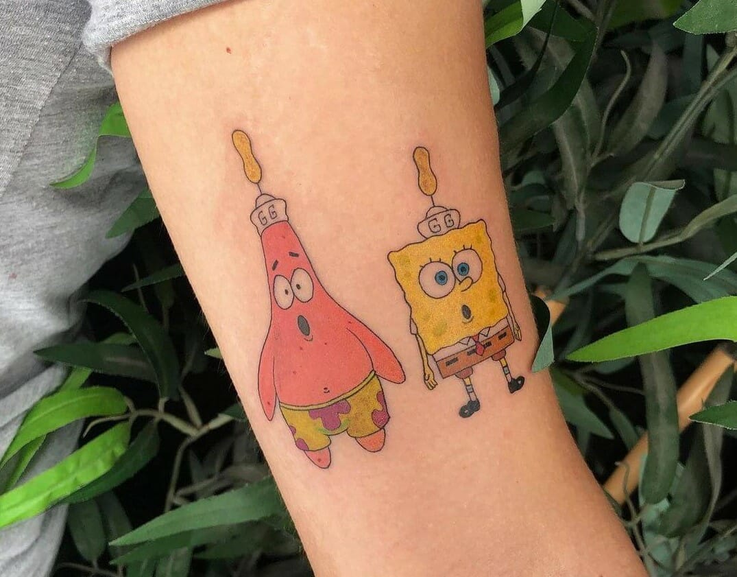 Pin by Peter on News  Funny tattoos Spongebob tattoo Tattoos