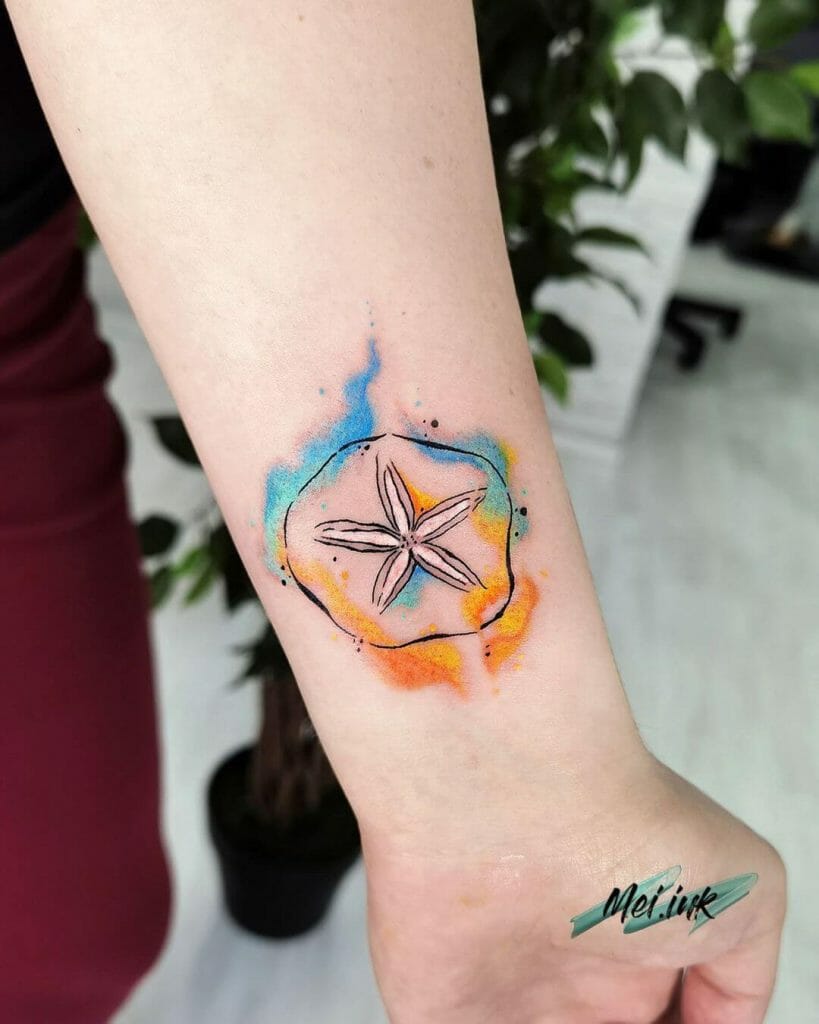 Starfish Outline Tattoo