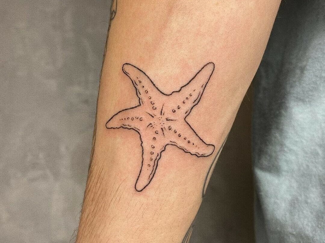 starfish tattoo on wrist